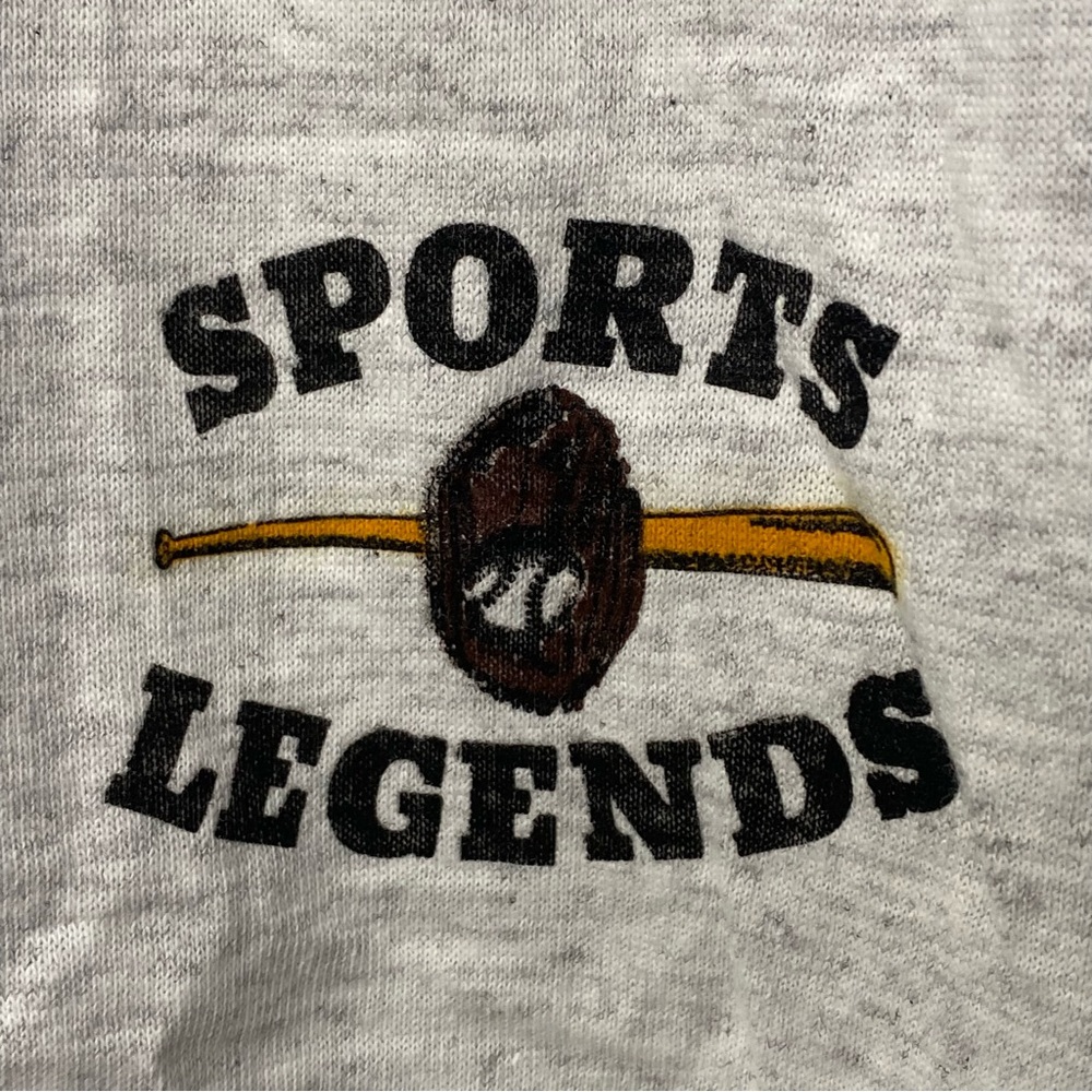 Vintage 1991 Babe Ruth Men’s Heather Gray Single Stitch T Shirt Made In USA XL - Picture 5 of 8